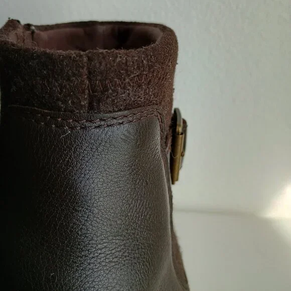 UGG Harrison Moto, Stout Leather (Espresso Brown), Size Women 12 - Picture 12 of 12